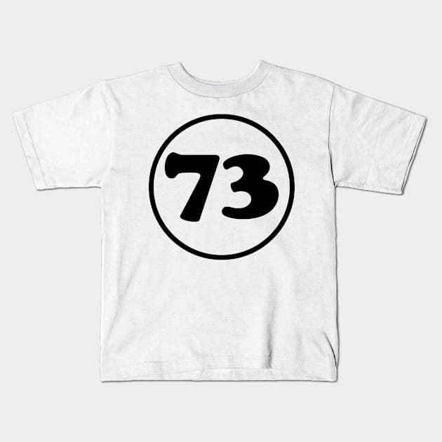 73 - The Best Number Kids T-Shirt by ScienceCorner